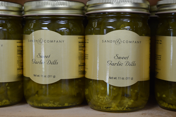 11oz Sandy & Company Sweet Garlic Dills